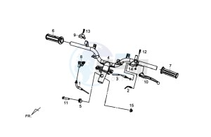 FIDDLE III 50 L4-L6 drawing STEERING /  BRAKE LEVERS CPL.  L /R