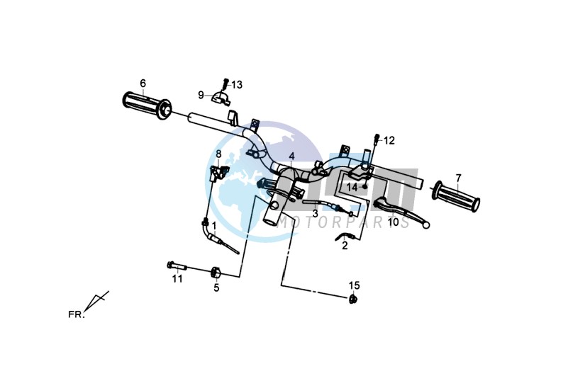 STEERING /  BRAKE LEVERS CPL.  L /R