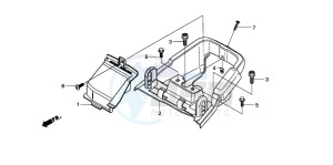 SH50 SCOOPY drawing BATTERY COVER