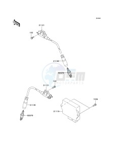 KSV 700 A [KFX700 AND V FORCE] (A1-A2) [KFX700 AND V FORCE] drawing IGNITION SYSTEM