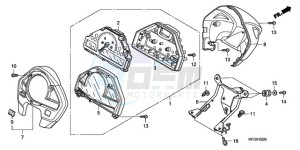 CB600FAA France - (F / ABS CMF) drawing METER