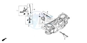 XL1000V VARADERO drawing THROTTLE BODY (COMPONENT PARTS)