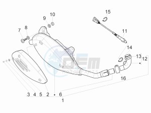 GTS 300 ie Super Sport drawing Silencer