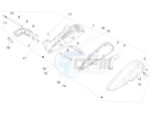 BV 350 ST 4T 4V IE ABS E4 (NAFTA) drawing Air filter