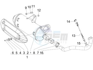 MP3 300 LT Sport ABS drawing Silencer