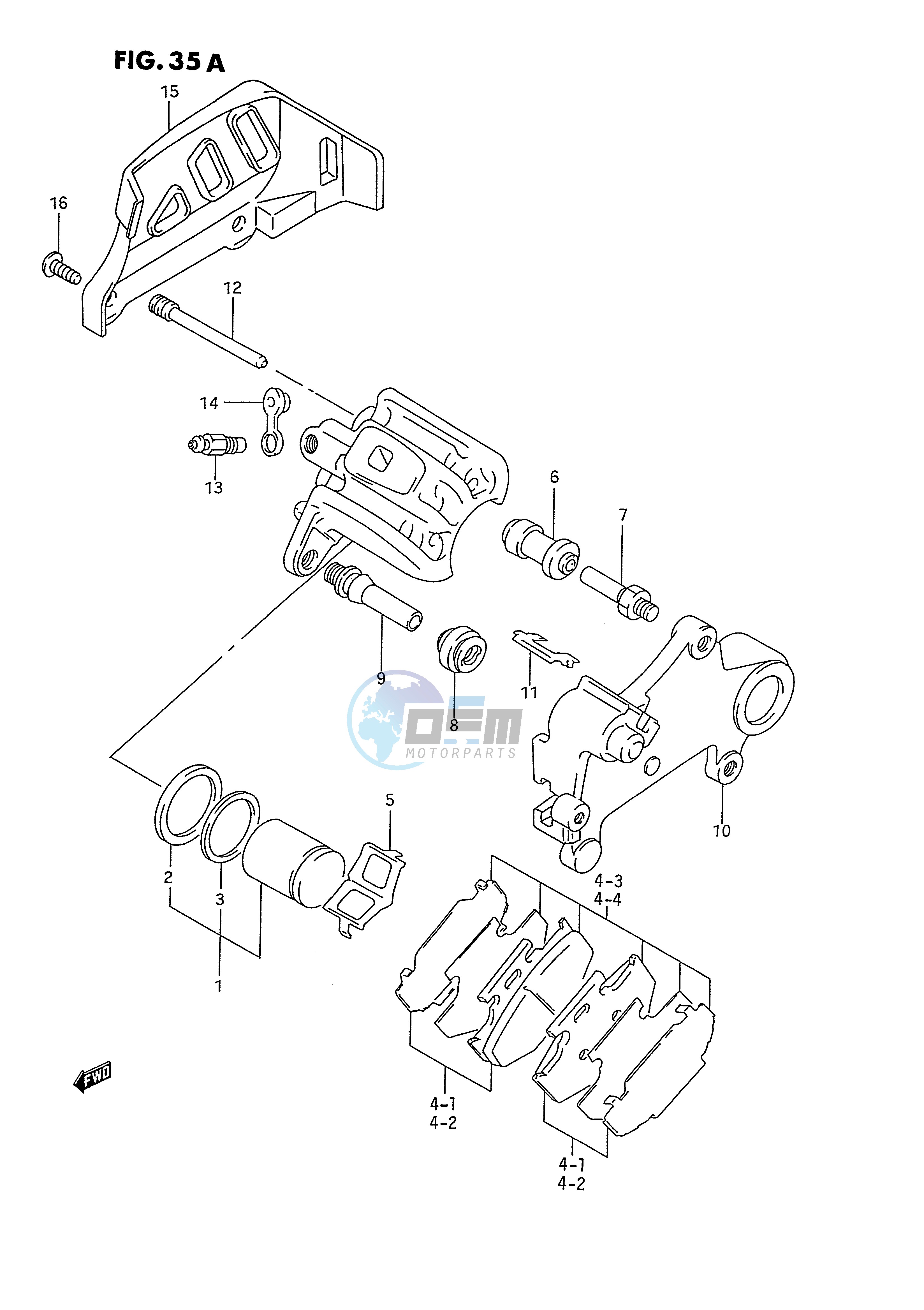 REAR CALIPER (MODEL P R)