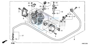 TRX680FAH Europe Direct - (ED) drawing THROTTLE BODY