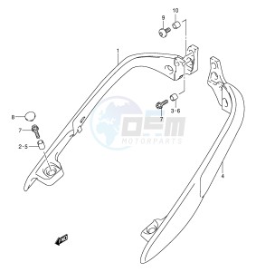 AN250 (E2) Burgman drawing PILLION RIDER HANDLE (SIDE)(MODEL K1)