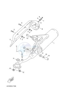 YN50 YN50FU OVETTO 4T (2ACP 2ACP) drawing EXHAUST