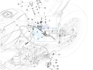 ETV Caponord 1200 USA USA drawing Clutch control