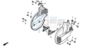 GL1500SE GOLDWING SE drawing FRONT WHEEL COVER