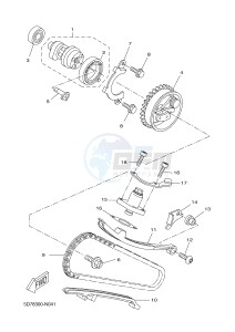 YZF-R125 R125 (5D7P 5D7P 5D7P) drawing CAMSHAFT & CHAIN