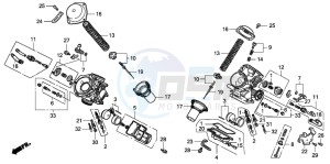 VT750C2 drawing CARBURETOR (COMPONENT PARTS)