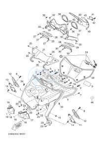 YP125R X-MAX125 X-MAX125 (2ABG 2ABG) drawing LEG SHIELD