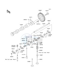 KAF 950 A [MULE 2510 DIESEL] (A1-A3) [MULE 2510 DIESEL] drawing VALVE-- S- -_CAMSHAFT-- S- -