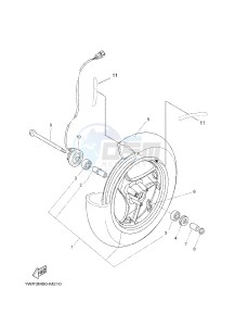 CW50LN BOOSTER (1WP5) drawing FRONT WHEEL