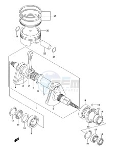 LT-A500XP Z drawing CRANKSHAFT