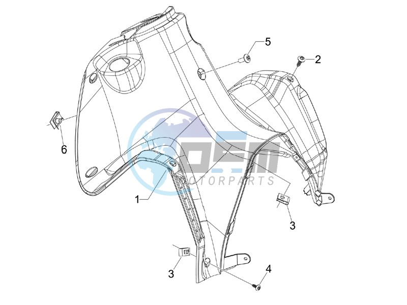 Front glove-box - Knee-guard panel