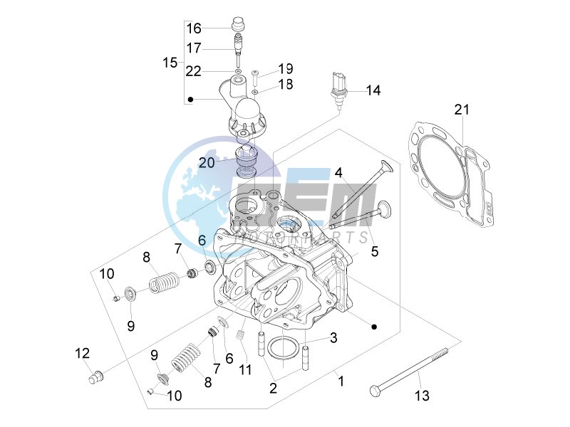 Cilinder head unit - Valve