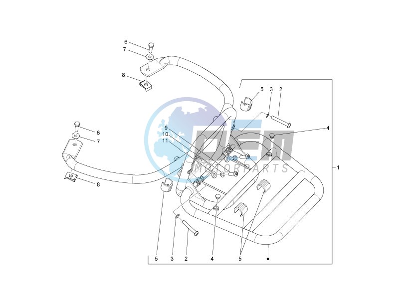 Rear luggage rack