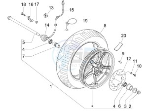 Runner 200 VXR 4t Race (UK) UK drawing Front wheel