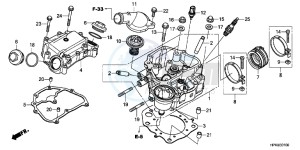 TRX420FEC drawing CYLINDER HEAD