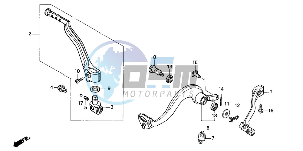 PEDAL/KICK STARTER ARM