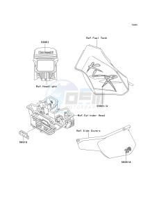 KL 250 D [KLR250] (D15-D19) [KLR250] drawing DECALS-- KL250-D15- -