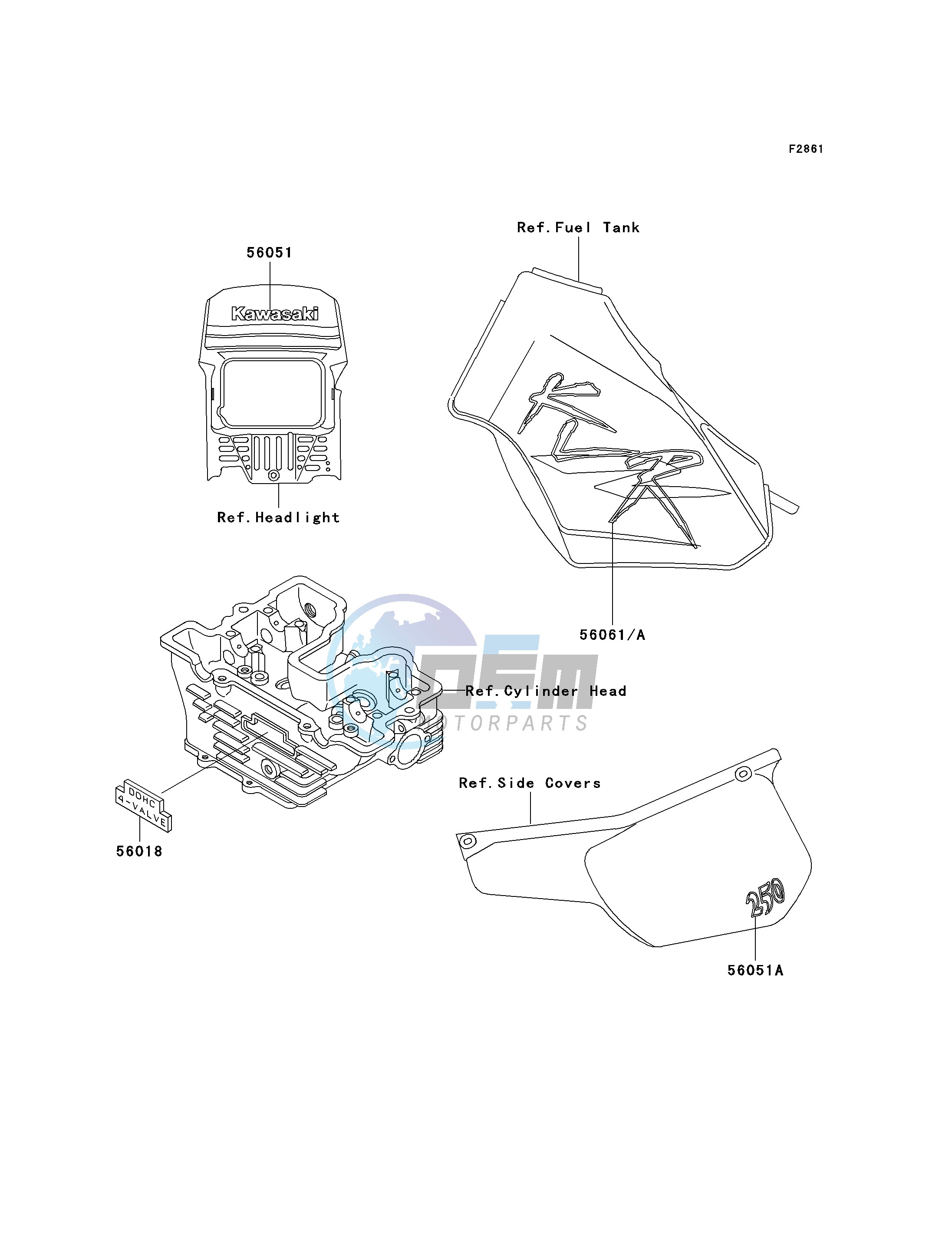 DECALS-- KL250-D15- -