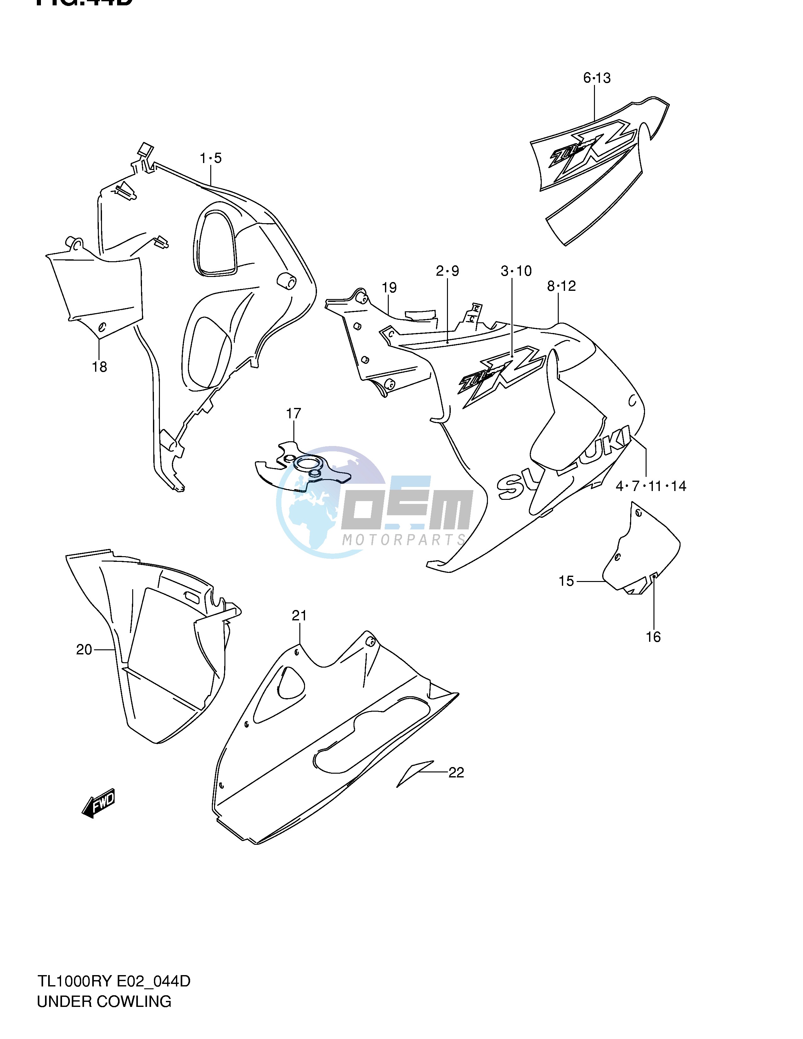 UNDER COWLING (MODEL K2)