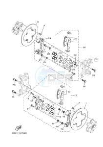 YXZ1000 YXZ10YMSJ (2HCK) drawing FRONT BRAKE CALIPER