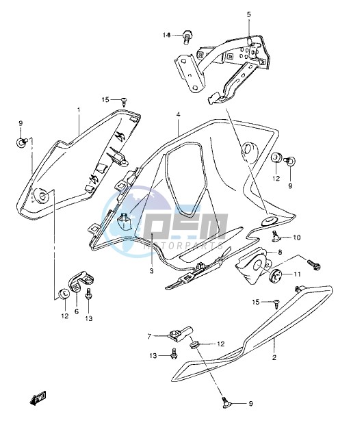 UNDER COWLING (MODEL K8/K9)