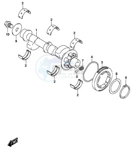 DL250 drawing CRANK BALANCER