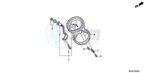 VT750CA9 Europe Direct - (ED / MME) drawing METER