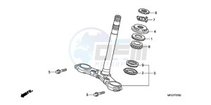 CB600FA39 France - (F / ABS CMF ST 25K) drawing STEERING STEM