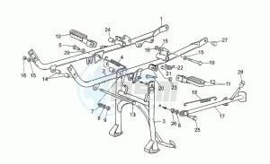 750 X Polizia - PA 2A Serie Polizia/PA 2A Serie drawing Cradle-foot rests-stands