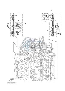 F250TXRH drawing THROTTLE-BODY-3