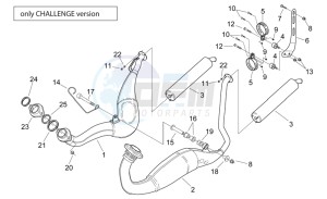 RS 250 drawing Exhaust unit - Challenge Version