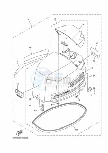 F50DET drawing FAIRING-UPPER