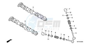 CB1000R9 Europe Direct - (ED) drawing CAMSHAFT/VALVE