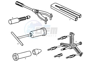 ATLANTIS - 50 cc drawing WORKSHOP SERVICE TOOLS