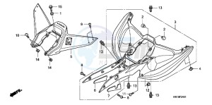 TRX400XC drawing REAR FENDER (TRX400EX8/ X9/ XC/ XD)