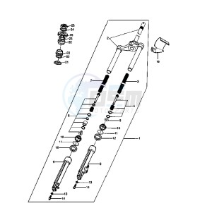 YH WHY 50 drawing FRONT FORK