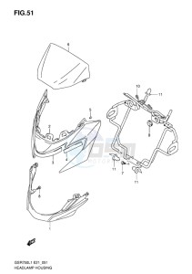 GSR750 EU drawing HEADLAMP HOUSING