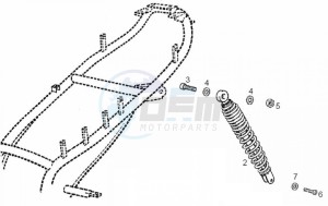 ATLANTIS BULLET - 50 cc VTHAL1AE2 Euro 2 2T AC GBR drawing Shock absorber, rear (Positions)