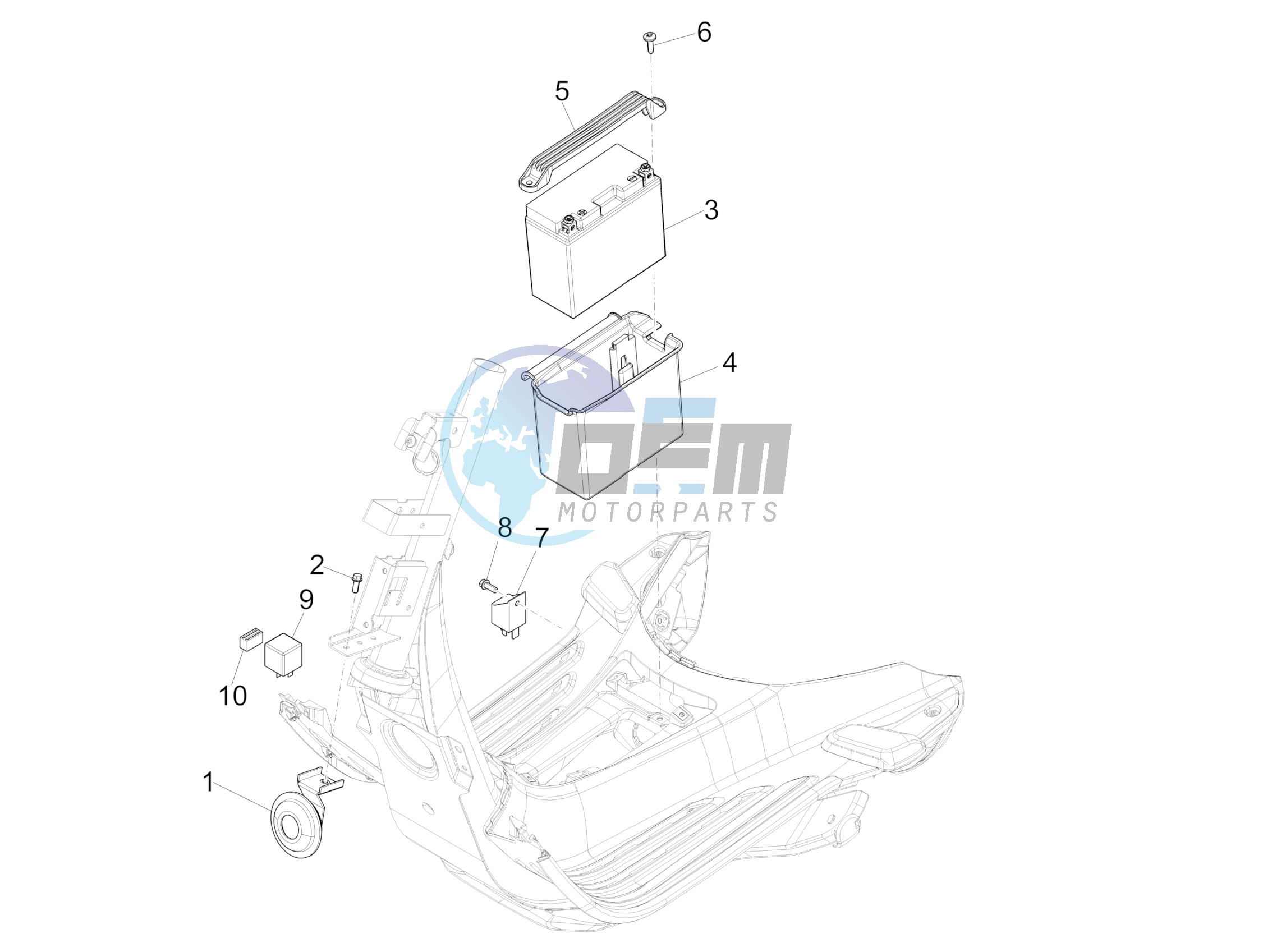 Remote control switches - Battery - Horn