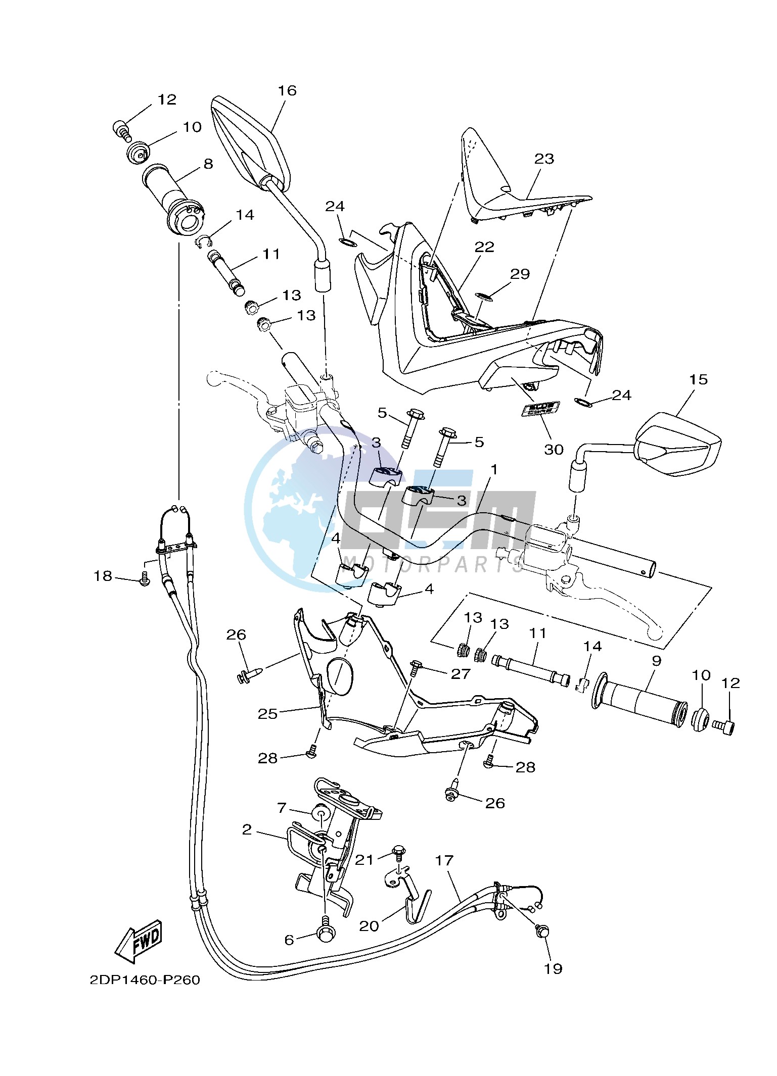 STEERING HANDLE & CABLE