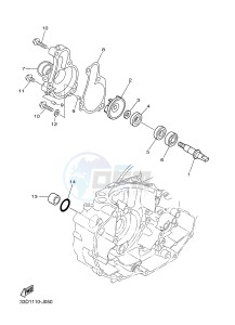 YZ450F (33DD 33DE 33DF 33DG) drawing WATER PUMP