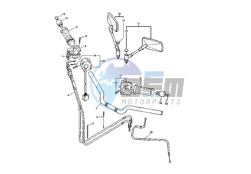 STEERING HANDLE - CABLE