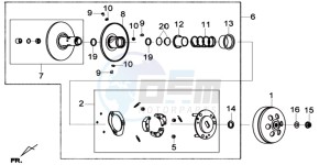 GTS 125I EURO4 SPORT L7 drawing CLUTCH